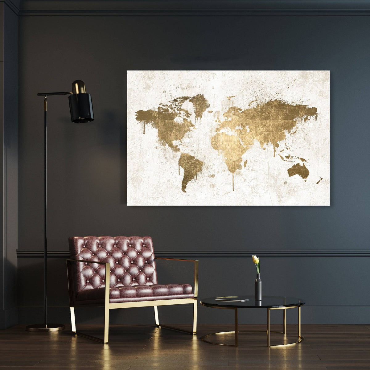 White Gold Canvas Art M46839
