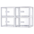 4 Pack 13QT Clear Stackable Storage Drawers S42880