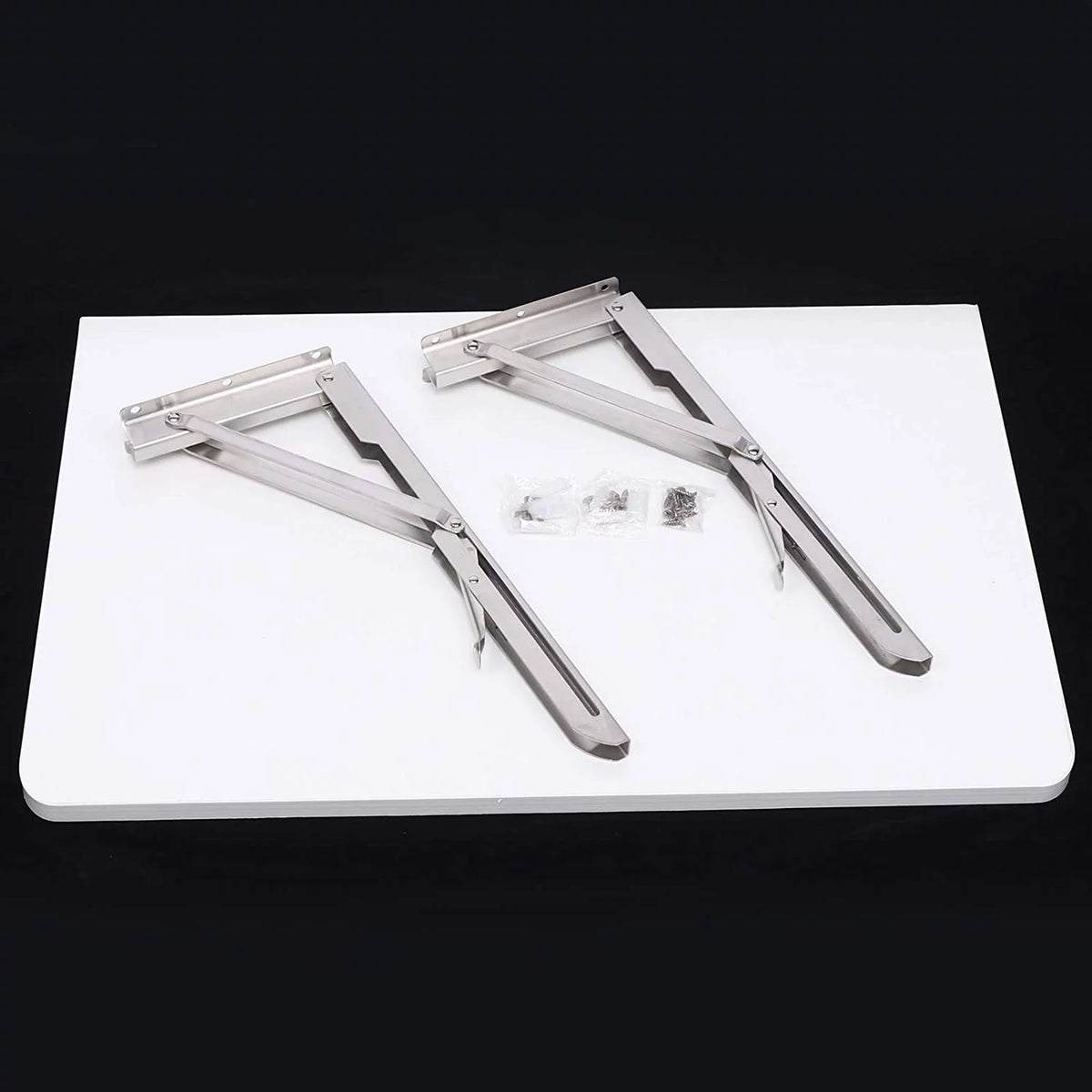 Wall Mounted Fold Down Desk 60cmx40cm White L4813
