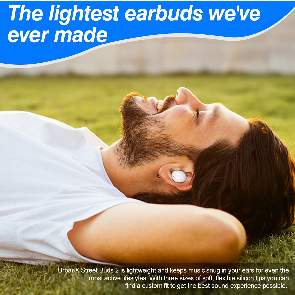 White Truly Wireless Bluetooth Headphones with Noise Isolation R610