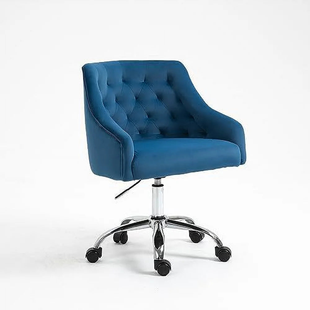 Pink Velvet Adjustable Swivel Home Office Chair J8699