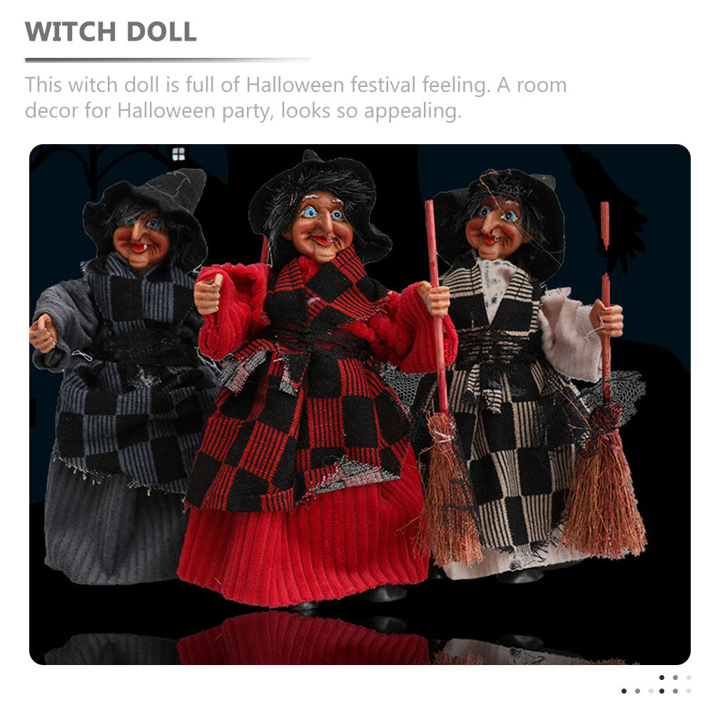 Halloween Witch Pendant Decor Plastic Figurine F1831