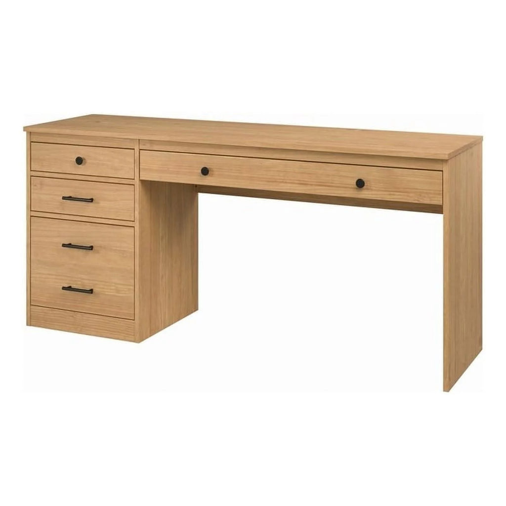 Wood Desk with File Cabinet R3660