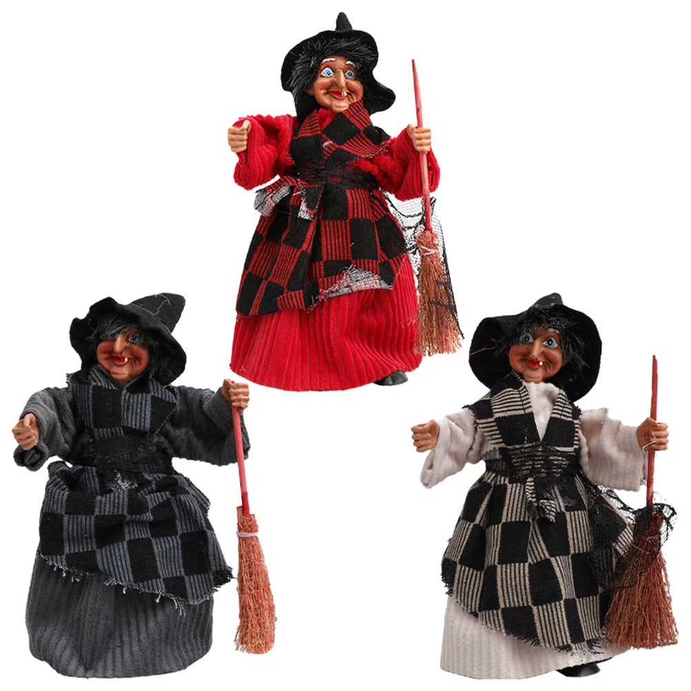 Halloween Witch Pendant Decor Plastic Figurine F1831