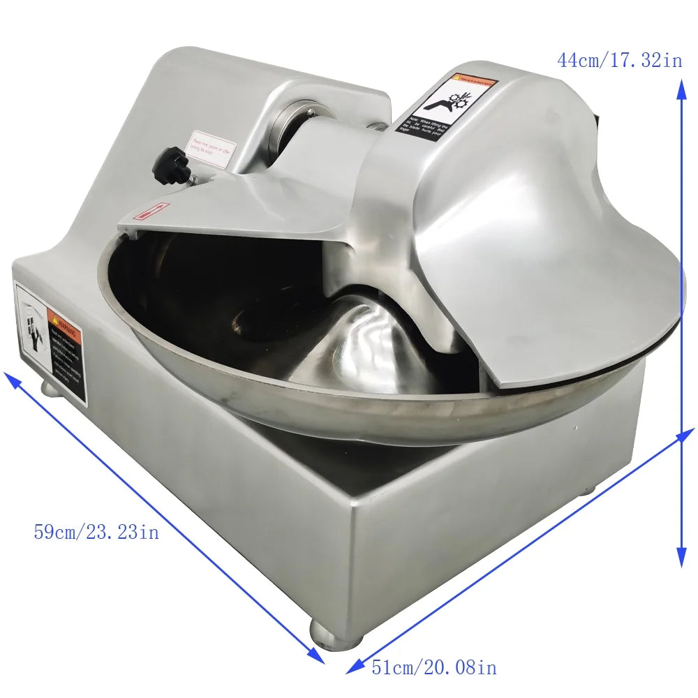 8L Electric Meat Bowl Cutter Food Processor Z819