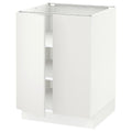 White Base Cabinet with Shelves and 2 Doors Q902887