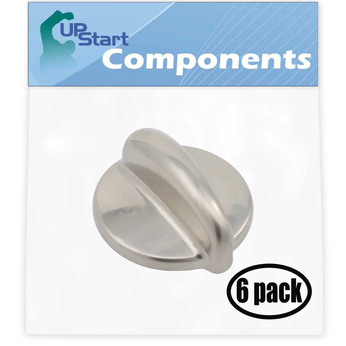 6 Pack Replacement Surface Burner Control Knob U1381
