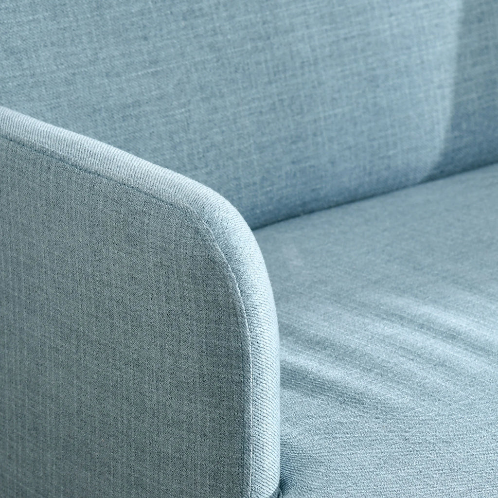 Blue Upholstered Loveseat Sofa M8312
