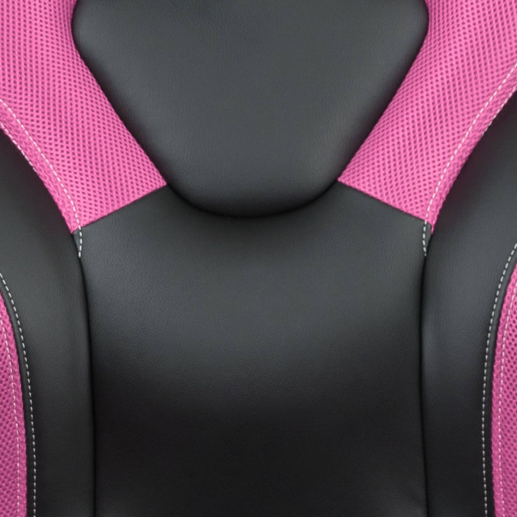 Pink/Black LeatherSoft Gaming Chair O270