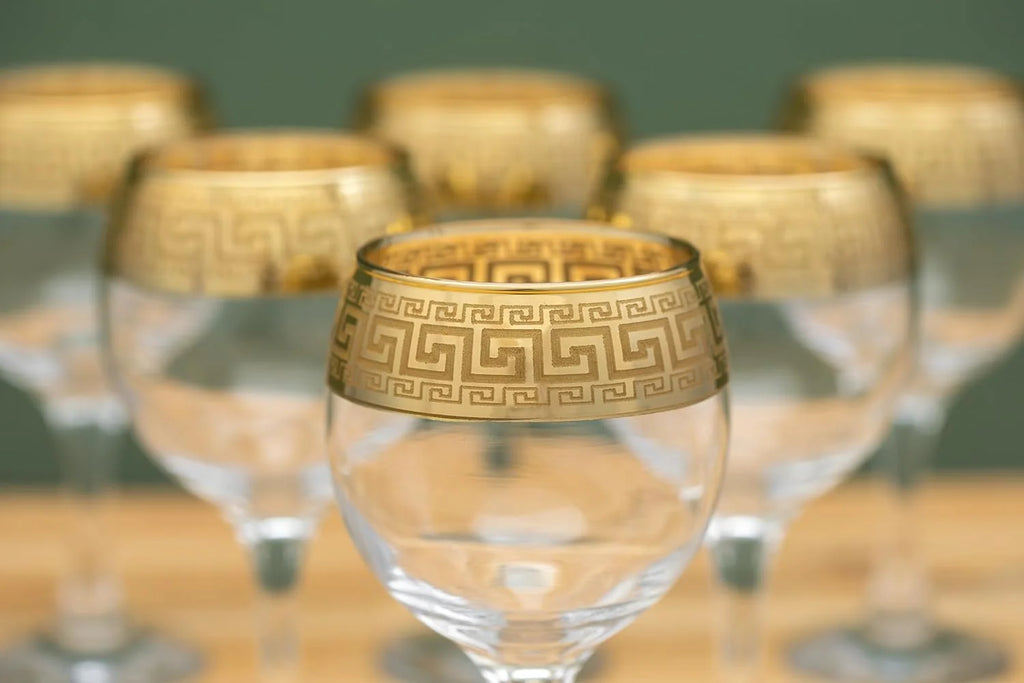 Wine Goblet Glasses 6 Pieces N194