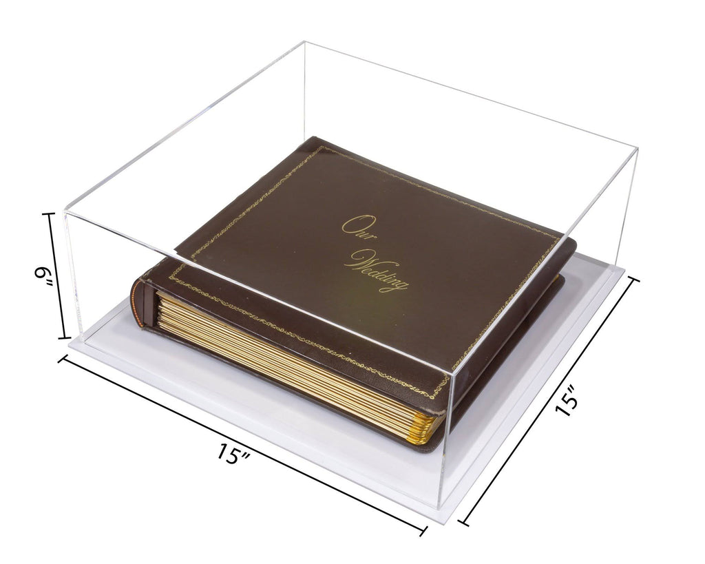 Clear Acrylic Book Display Case with Wall Mount A2549