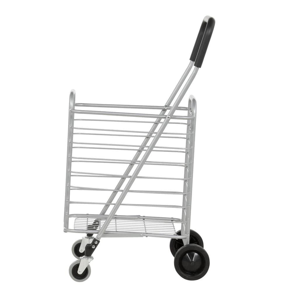 Grey Aluminum Shopping Cart C539545