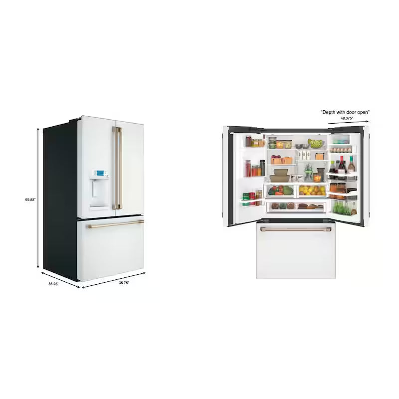 27.8 cu. ft. Smart French Door Refrigerator with Hot Water Dispenser J564