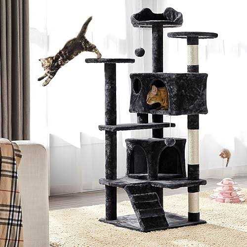 54in Cat Tree Tower Condo Scratch Post G67536
