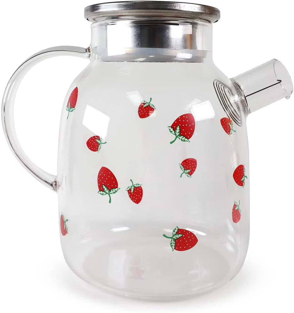 Glass Tea Kettle Glass Teapot Glass Pitcher (1.6L) N627