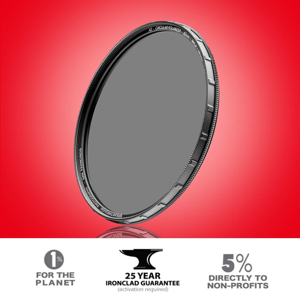 62mm CPL Circular Polarizing Filter for Camera Lenses, Optical Glass, Pack of 2 S455213