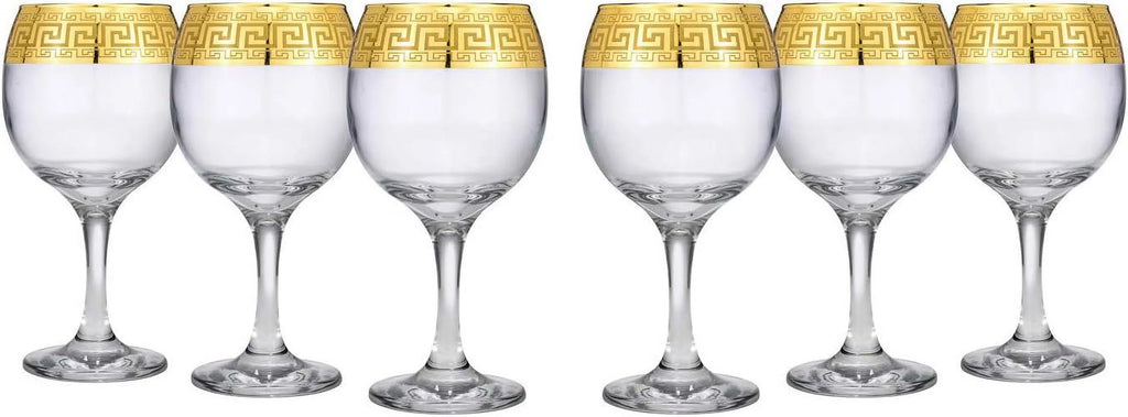 Wine Goblet Glasses 6 Pieces N194