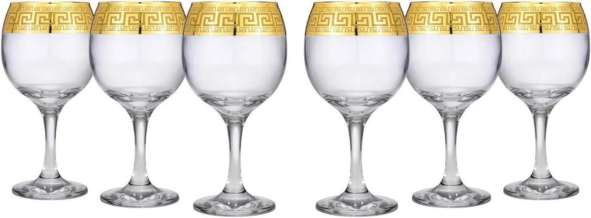 Wine Goblet Glasses 6 Pieces N194