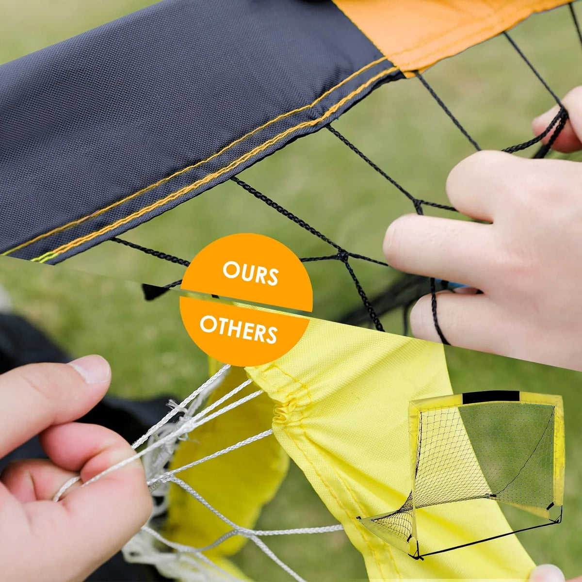 6'x4' Set of 2 Foldable Soccer Goals D224