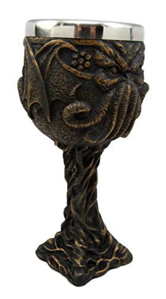 8oz Resin Wine Goblet Chalice With Stainless Steel Liner A653