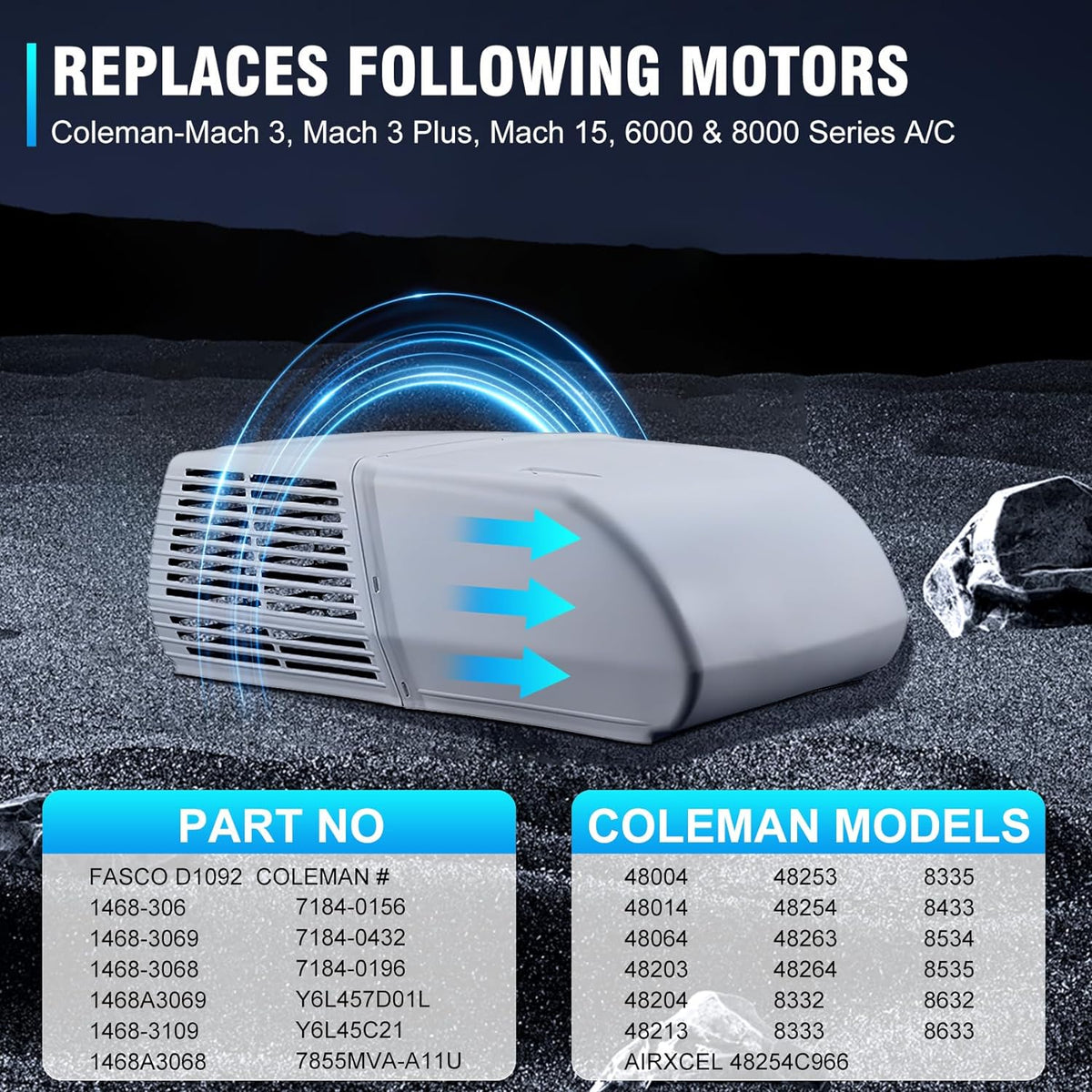 RV AC Fan Motor C31958