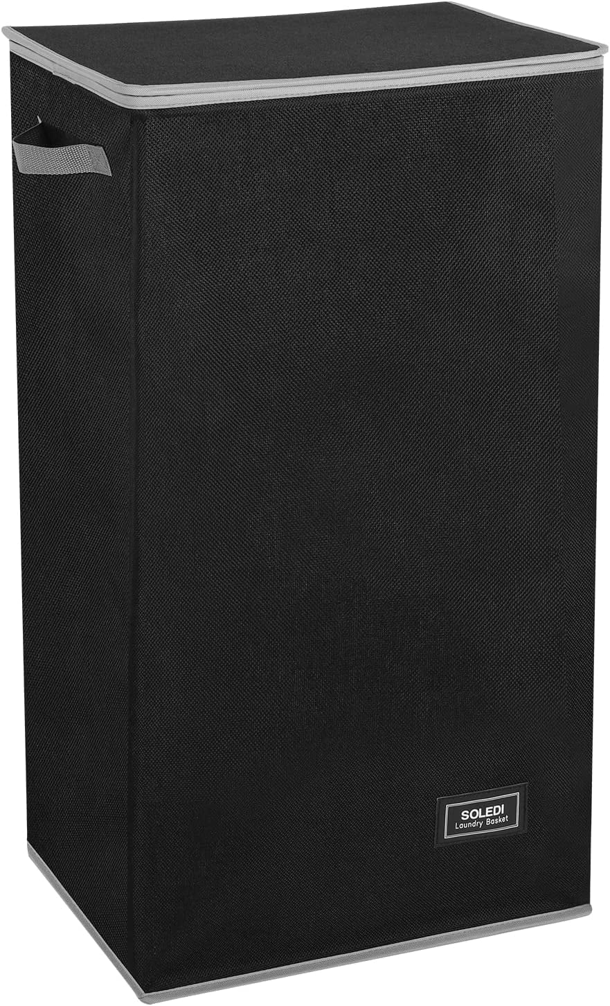 100L Collapsible Laundry Hamper with Lid & Laundry Bag S39465