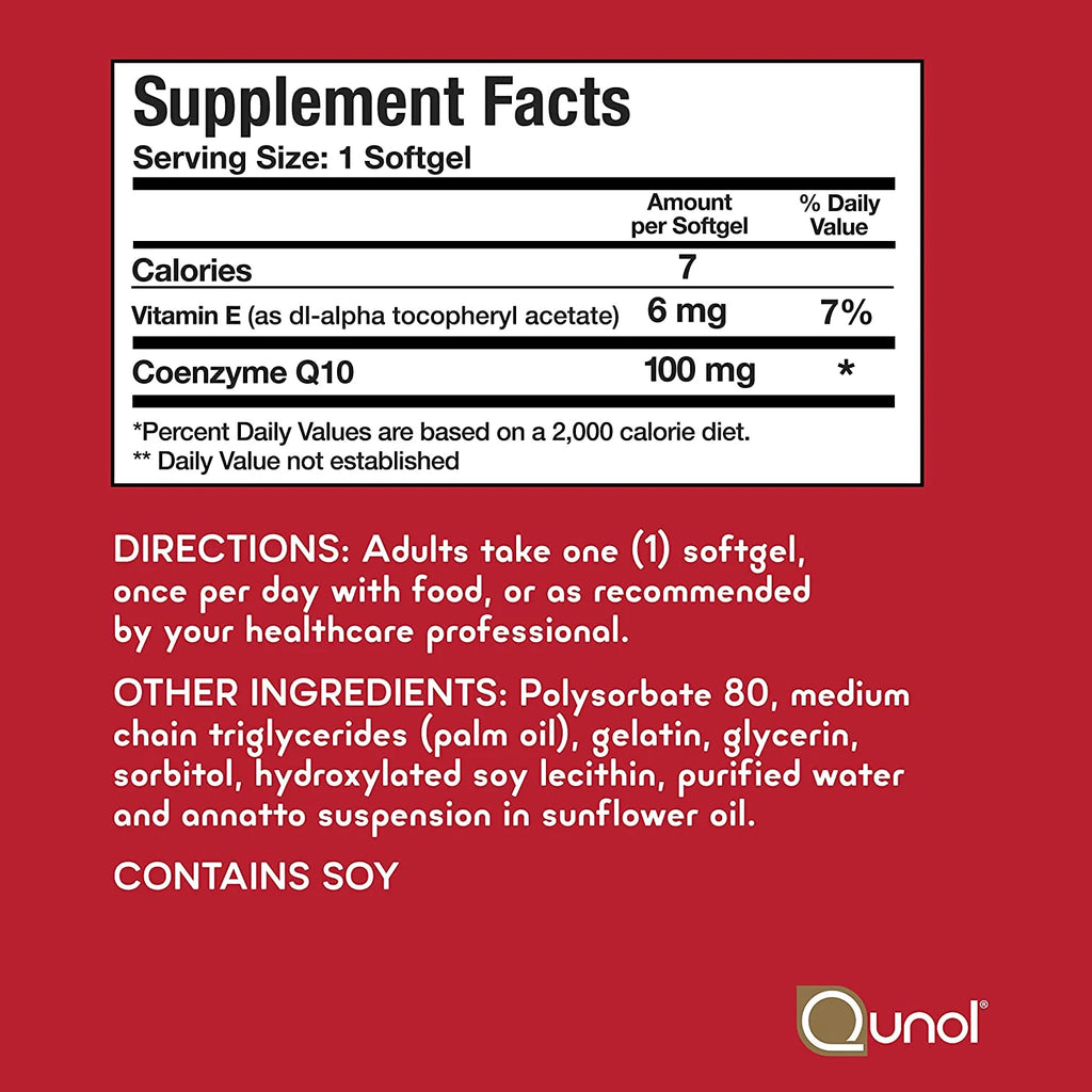 120 Ct CoQ10 Softgels C8525