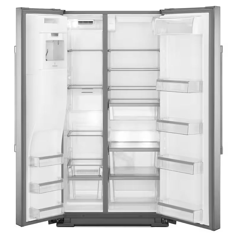 21 cu. ft. Side by Side Refrigerator Stainless Steel Counter Depth U505