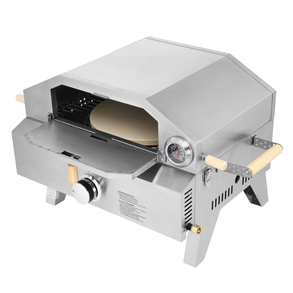 12 Inch 2-in-1 Gas Pizza Oven & Propane Grill Z86667