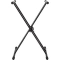 Black Double-Braced Keyboard Stand F801