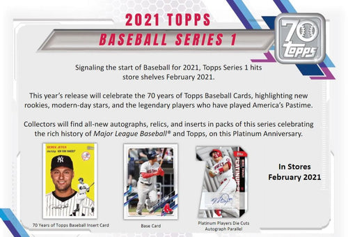 2021 Series 1 MLB Baseball Trading Cards 16 Packs Q466418