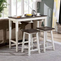 White 2-Person Counter Height Dining Set Y17016