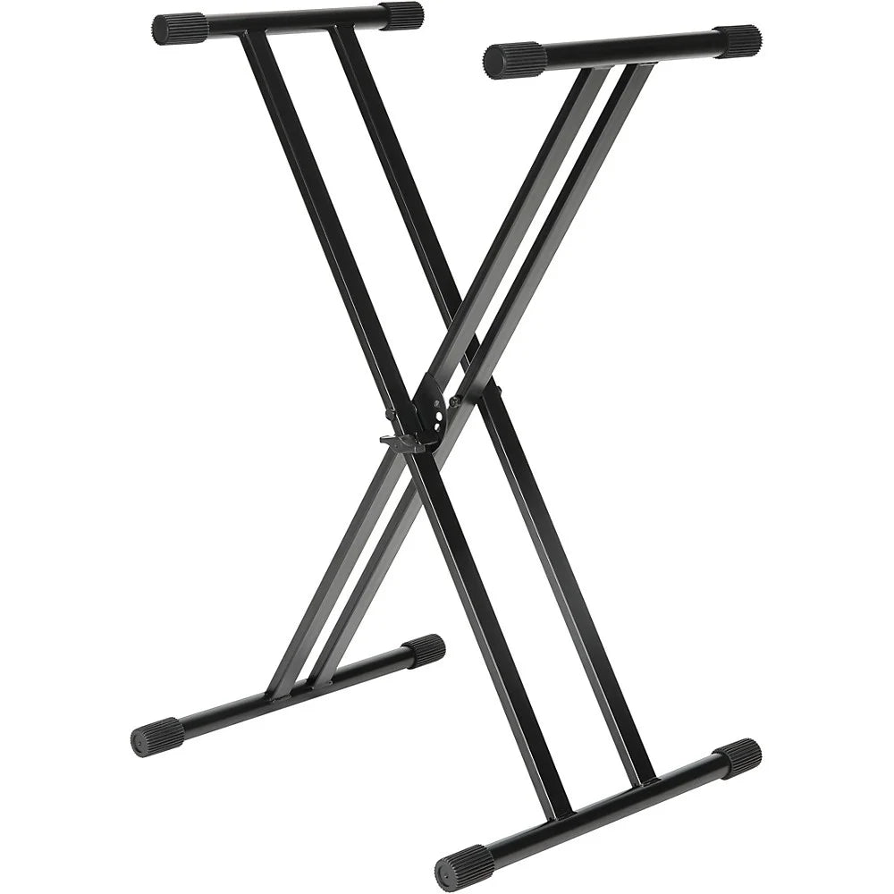 Black Double-Braced Keyboard Stand F801