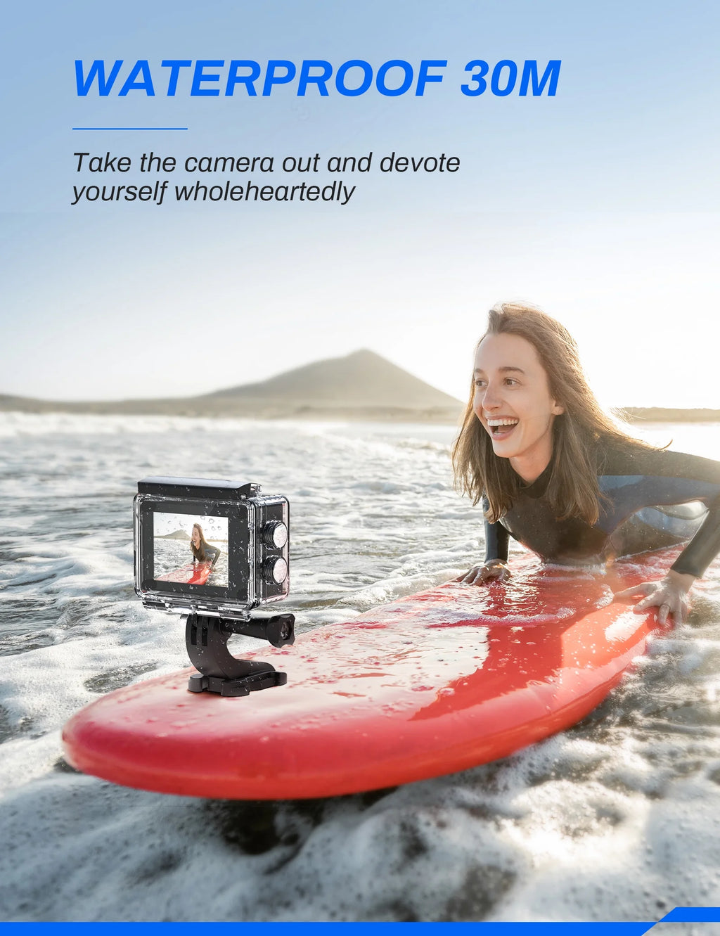 4K 16MP WiFi Sports & Action Camera with Remote Control S195