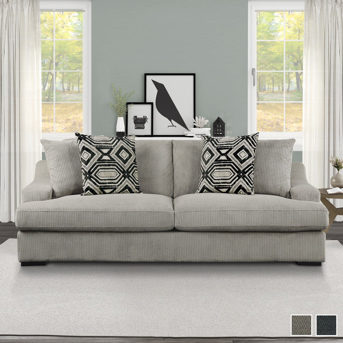 Light Grey Living Room Sofa Z8561