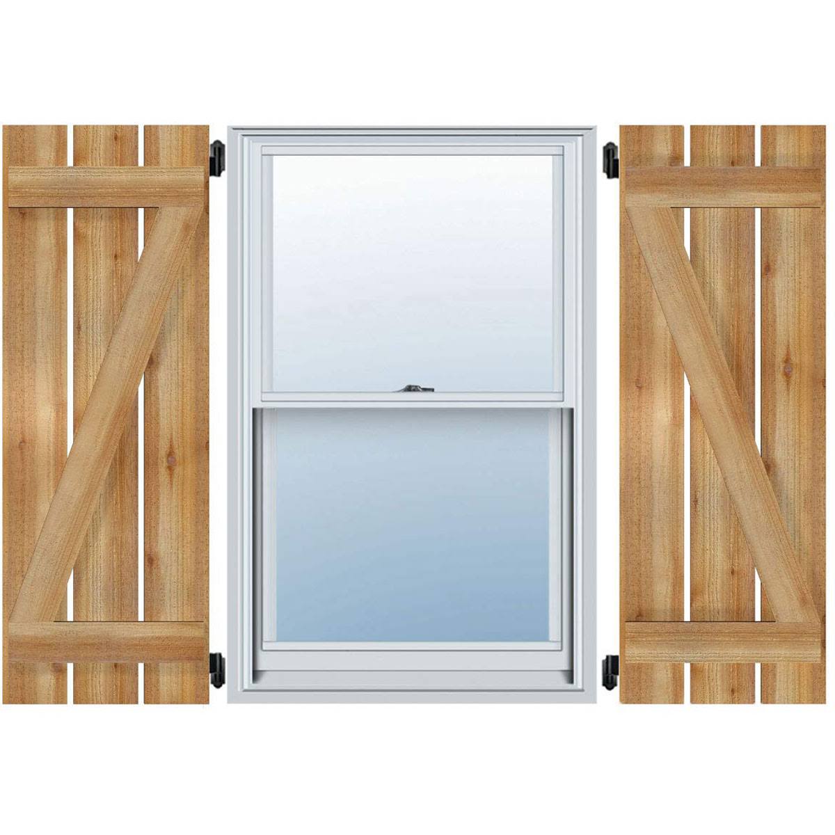 Rough Board-n-Batten Shutters with Z-Bar X7780