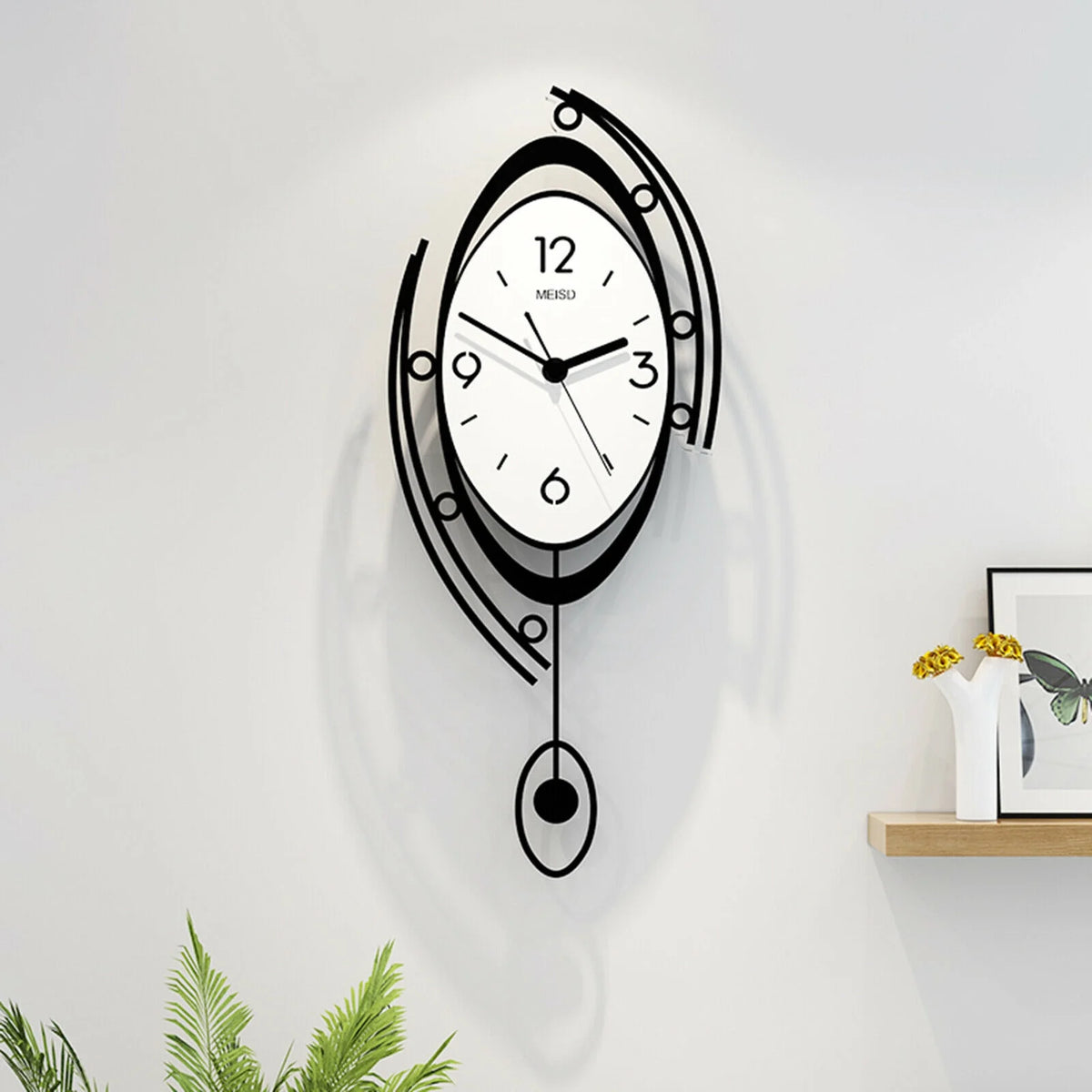 Large 3D Metal Wall Clock E85867