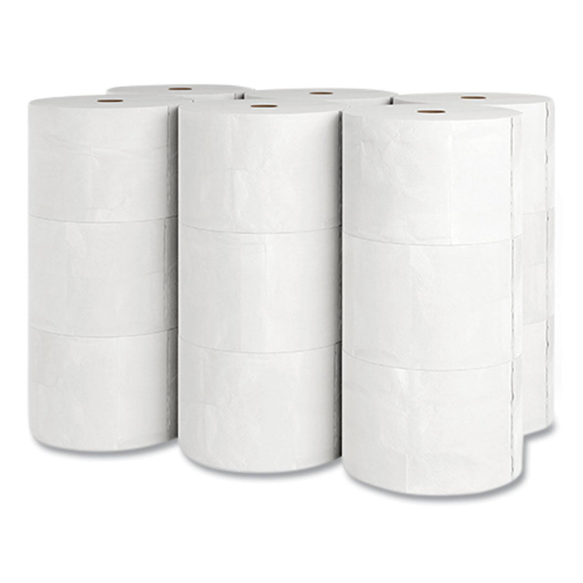 White Two-Ply Bath Tissue, 18 Rolls/Cart F318034