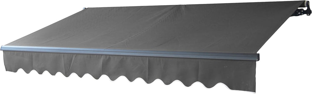 Motorized Retractable Patio Awning 12 x 10 Feet Blue F34524