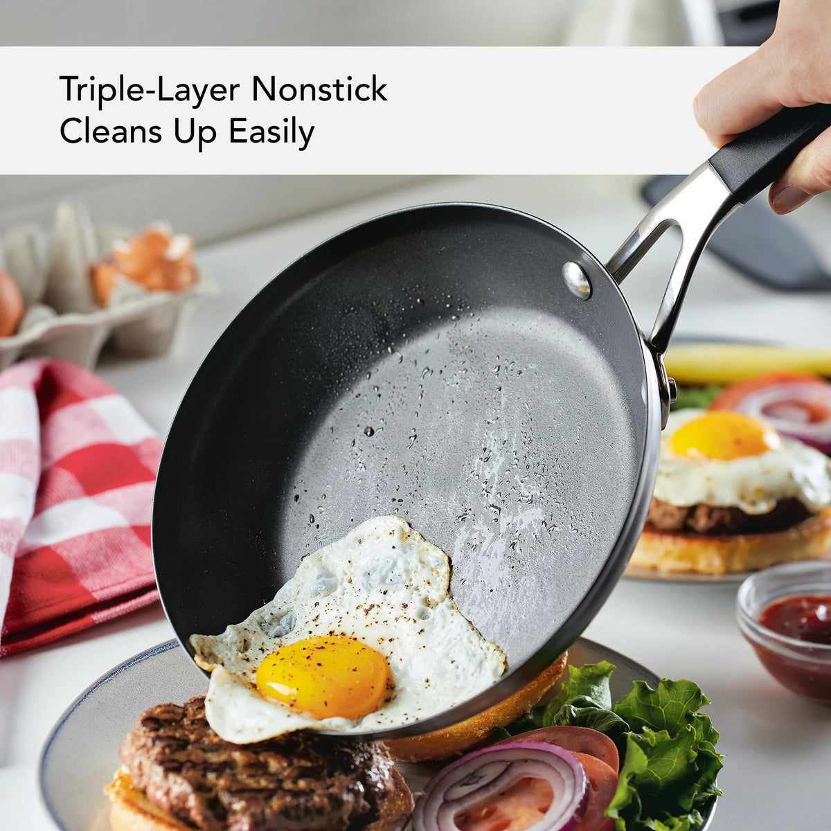 Stainless Steel 8 inch Nonstick Induction Frying Pan V440456