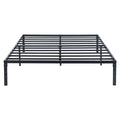 Queen Size Black Metal Slat Bed Frame A391509