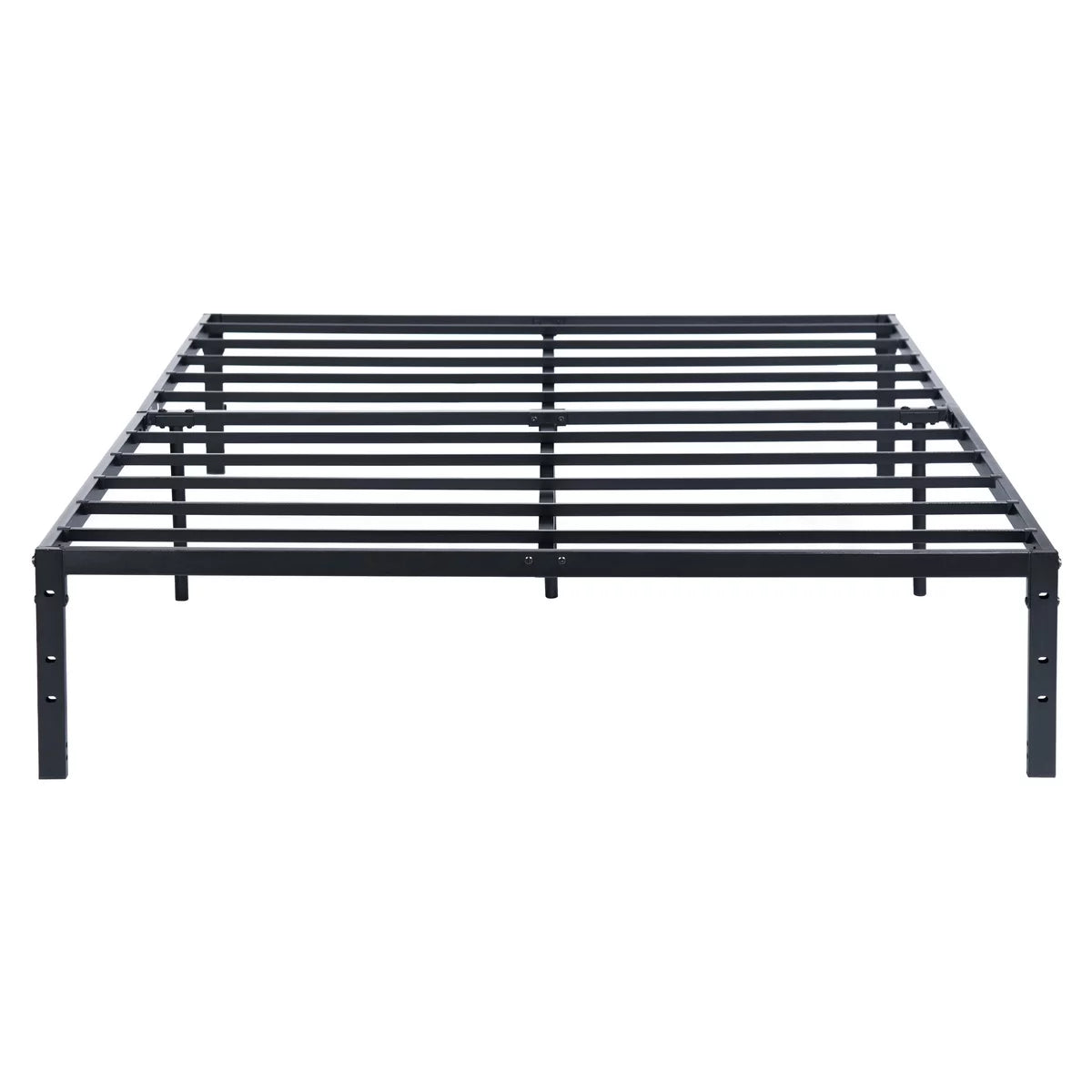 Queen Size Black Metal Slat Bed Frame A391509