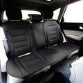 Blue Leatherette Seat Cushions N73745