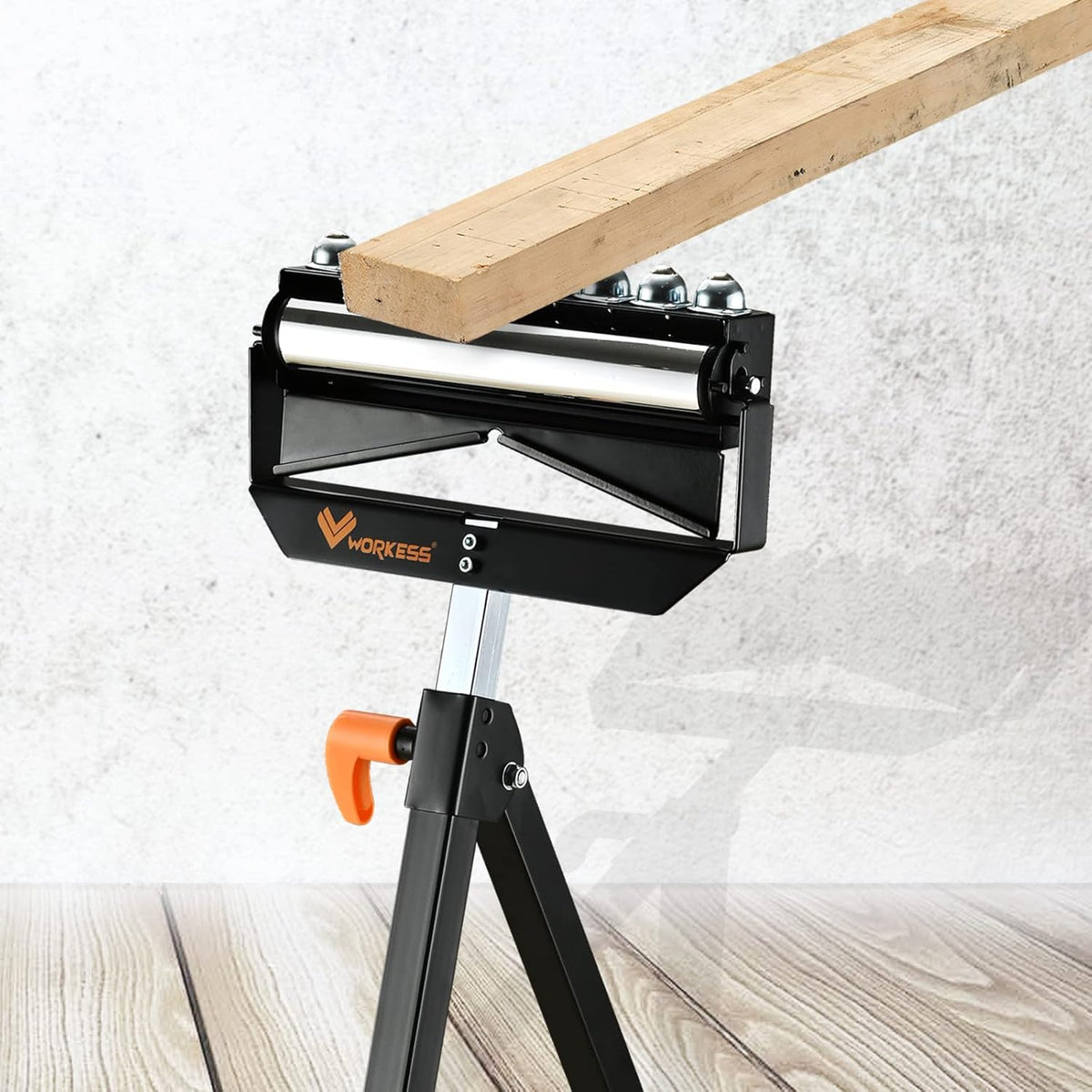 Roller Support Stand, Adjustable Height, Pack of 2 E687425