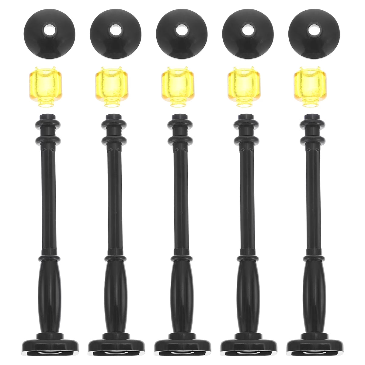 5 Pcs Mini Street Lights Plastic Toy R6479
