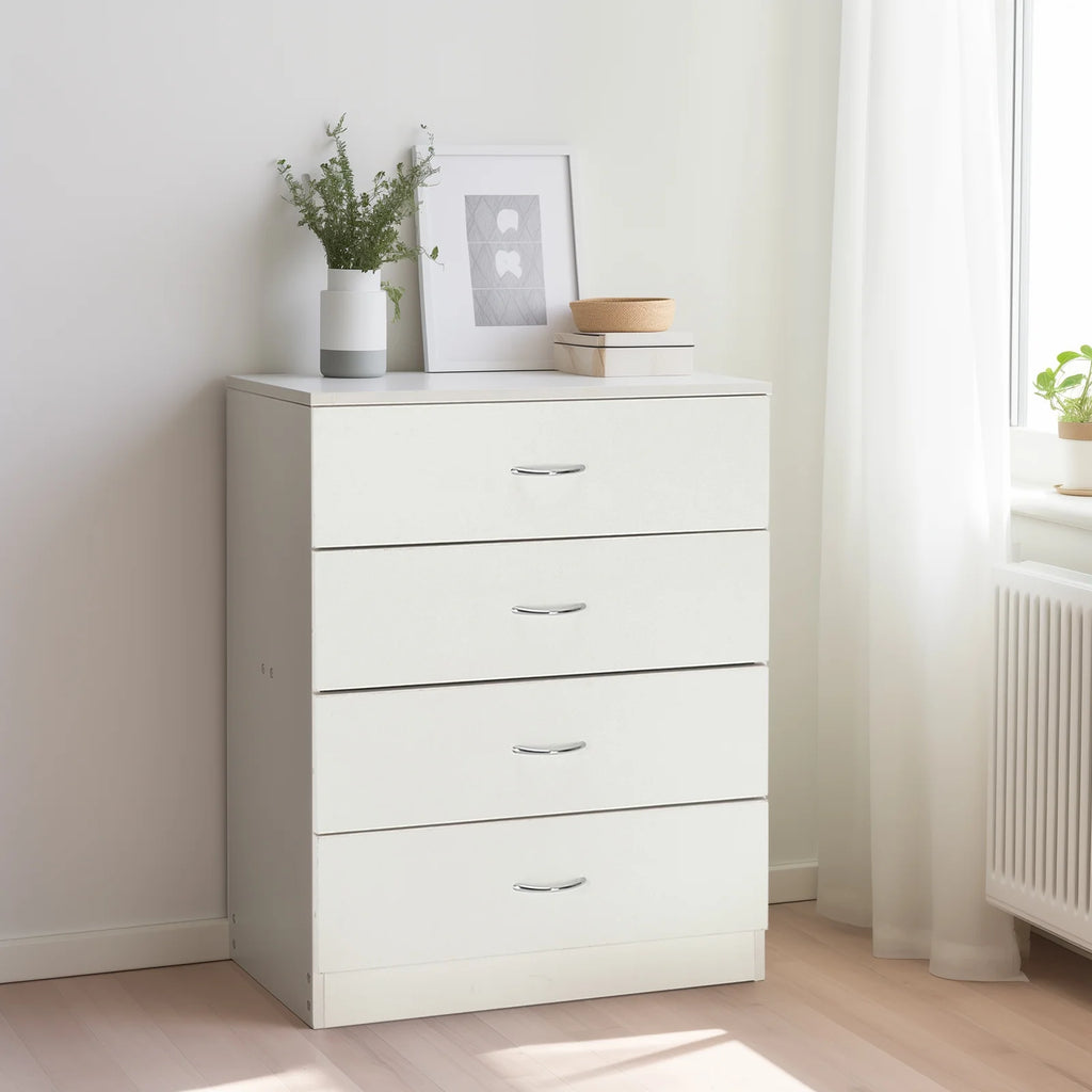 4 Drawer White Dresser A620