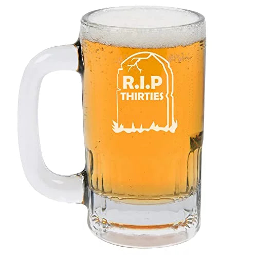 12oz Beer Mug Stein Glass H918