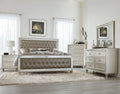 4pc Bedroom Set Cal-King Bed Dresser Nightstand Mirror J14166