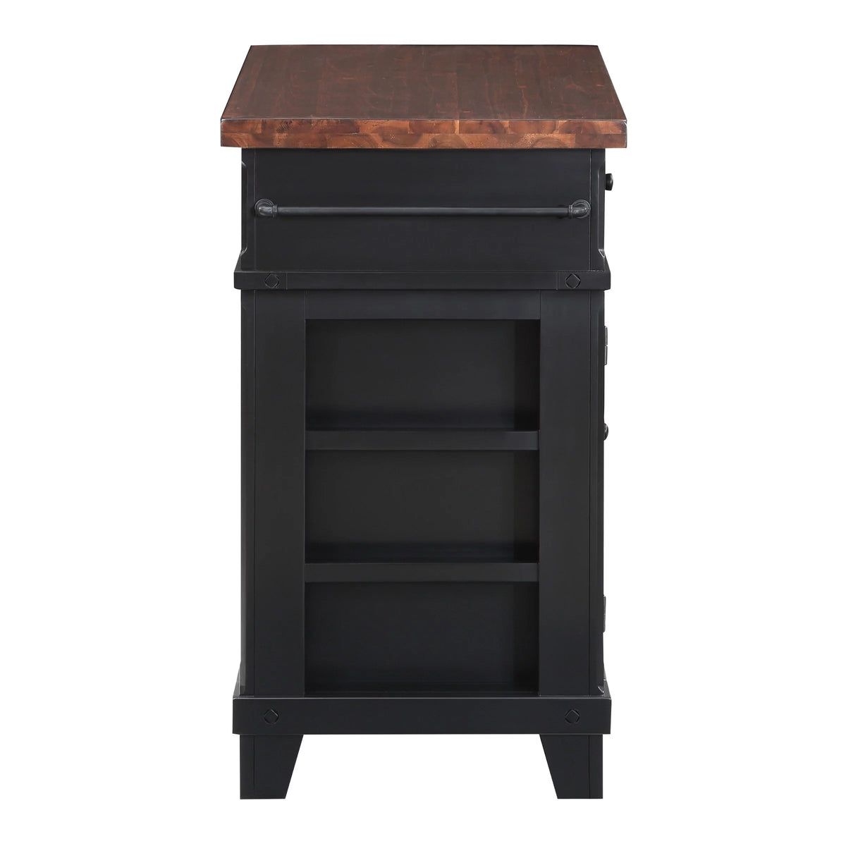 White Engineered Wood Kitchen Island C9326