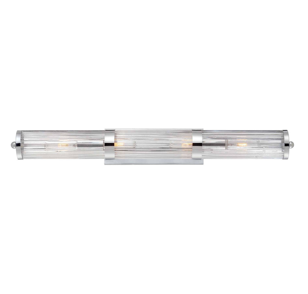 Polished Chrome 4 Light Bath Bar W43358